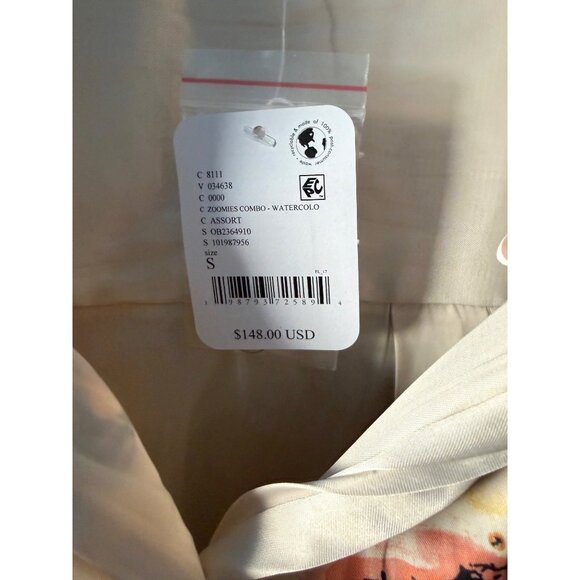 We The Free Watercolor Animal Print Button Down Size Small New With Tags - Picture 8 of 16